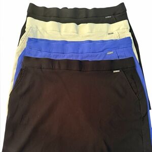 Rafaella Women's Pencil Skorts in Black, Cream, and Blue